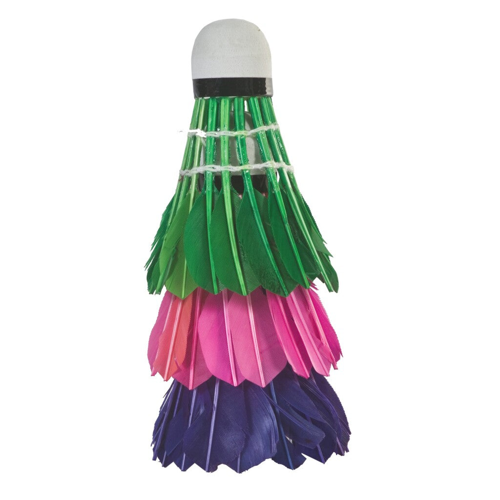 Sportx Veren Shuttles In Koker 3 Stuks Paars/Roze/Groen Badminton Joy&Bloom