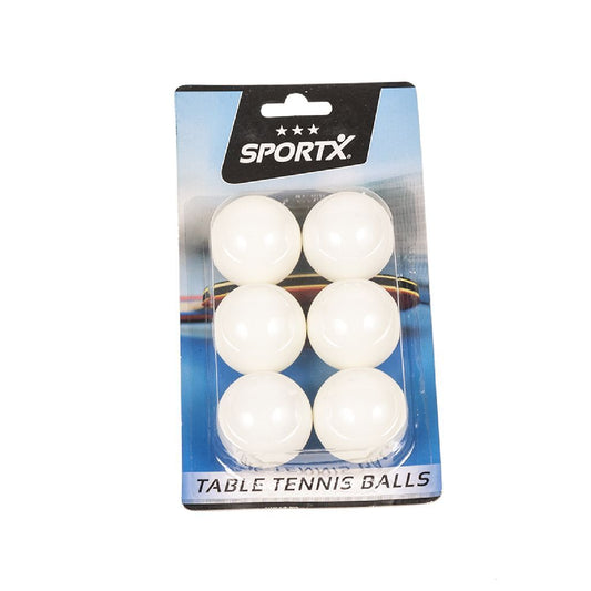 Sportx Tafeltennisballen 4 Cm 6 Stuks Wit Default Title Tafeltennis Joy&Bloom