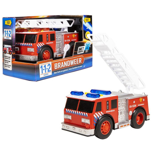 Basic 112 Brandweerwagen + Licht En Geluid Default Title Brandweer Speelgoed Joy&Bloom