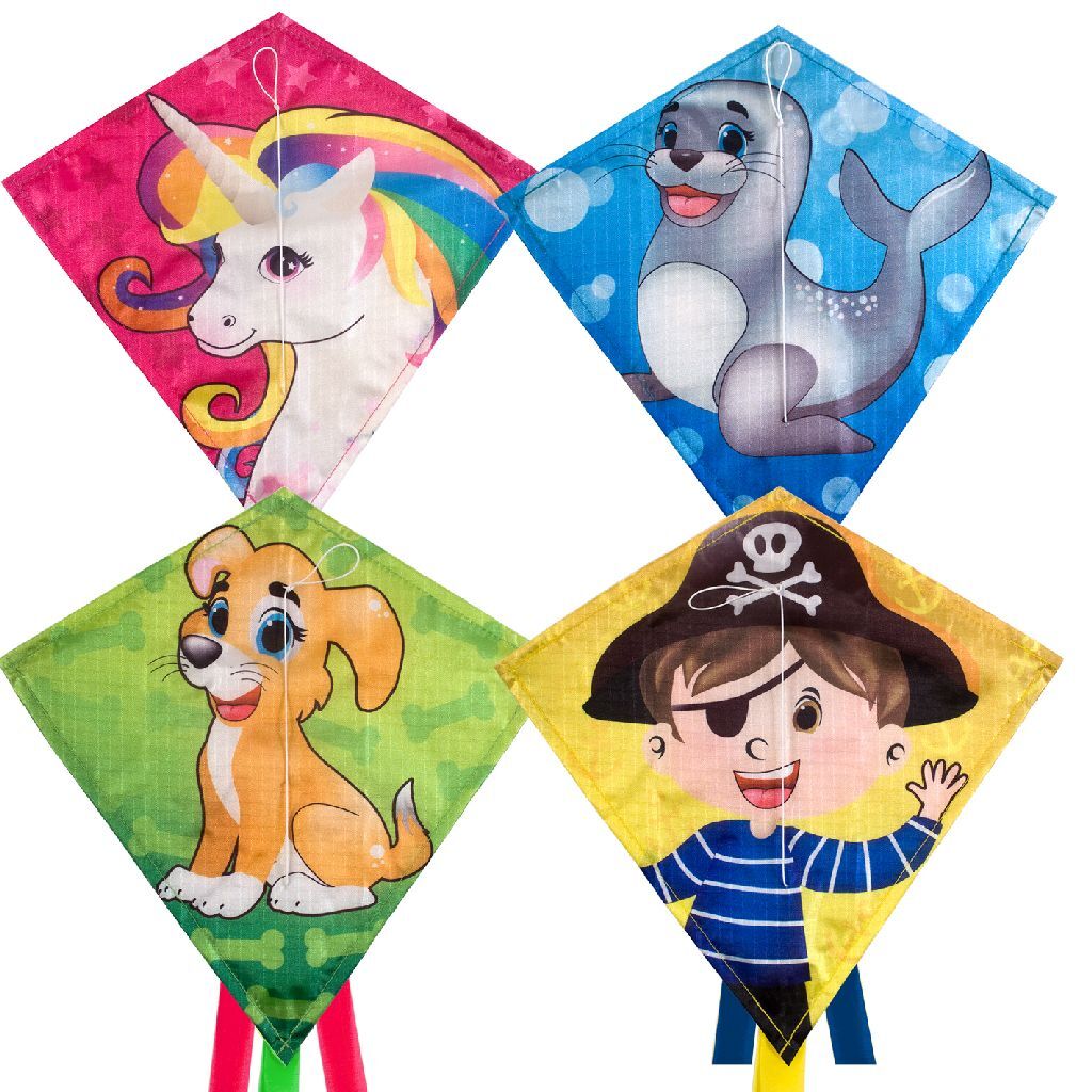 Rhombus Junior Vlieger 65X65 Cm Vliegers Joy&Bloom
