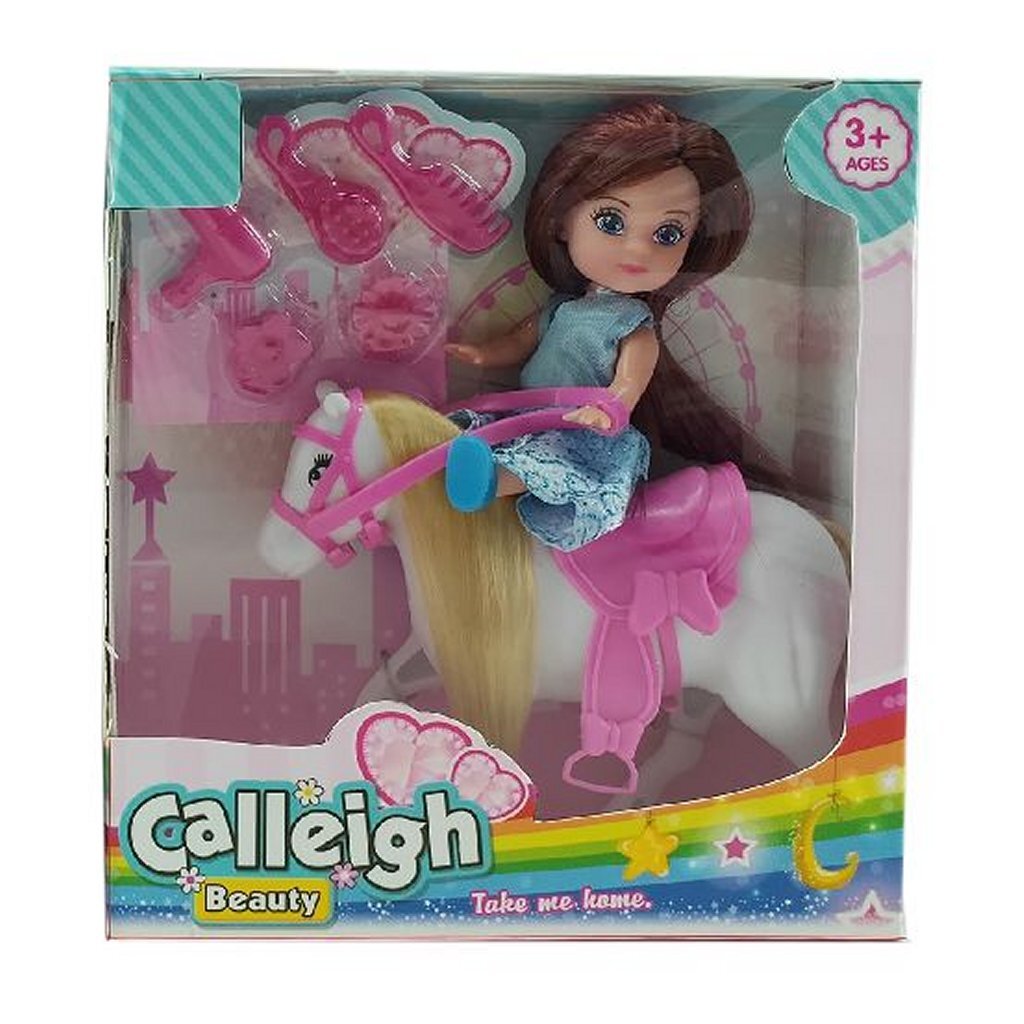 Basic Calleigh Mini Paard Met Pop + Accessoires Diversen Joy&Bloom