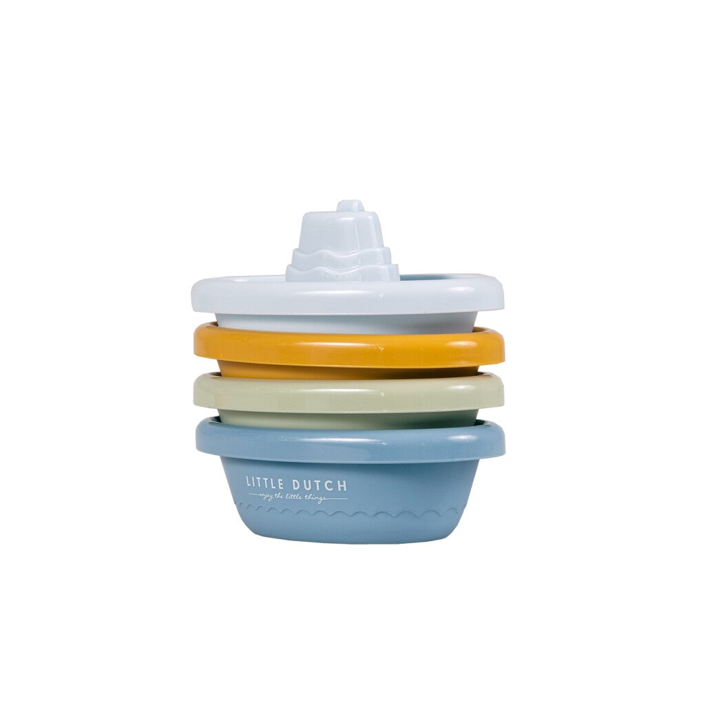 Little Dutch 4 Bad Bootjes Set Blauw Bad Speelgoed Joy&Bloom