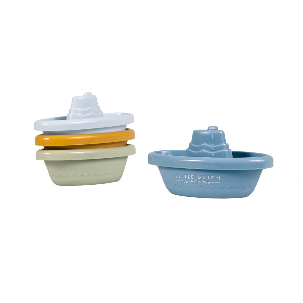 Little Dutch 4 Bad Bootjes Set Blauw Bad Speelgoed Joy&Bloom