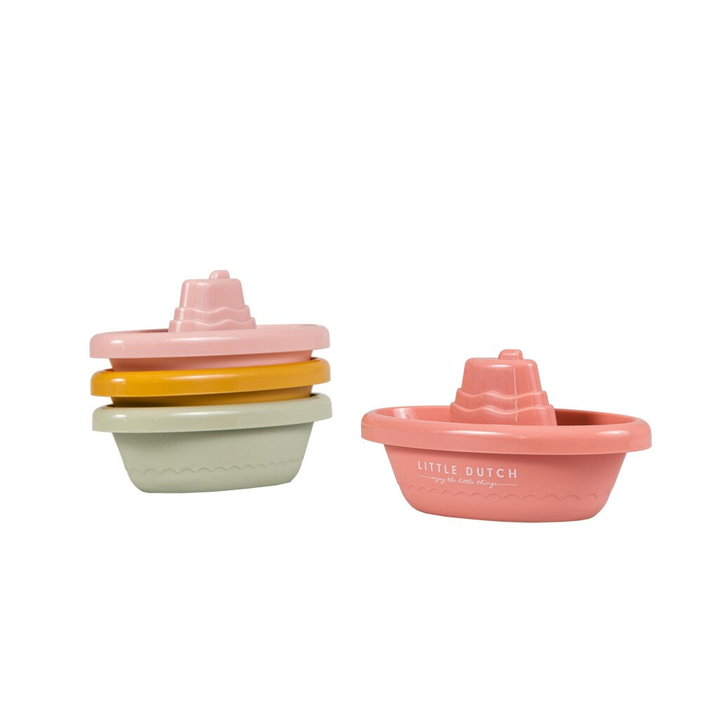 Little Dutch 4 Bad Bootjes Set Roze Bad Speelgoed Joy&Bloom
