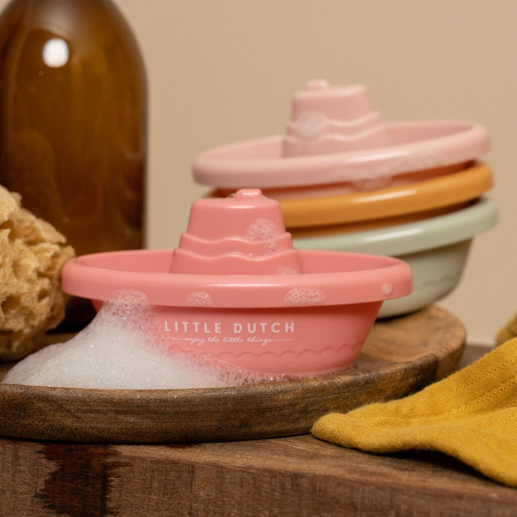 Little Dutch 4 Bad Bootjes Set Roze Bad Speelgoed Joy&Bloom