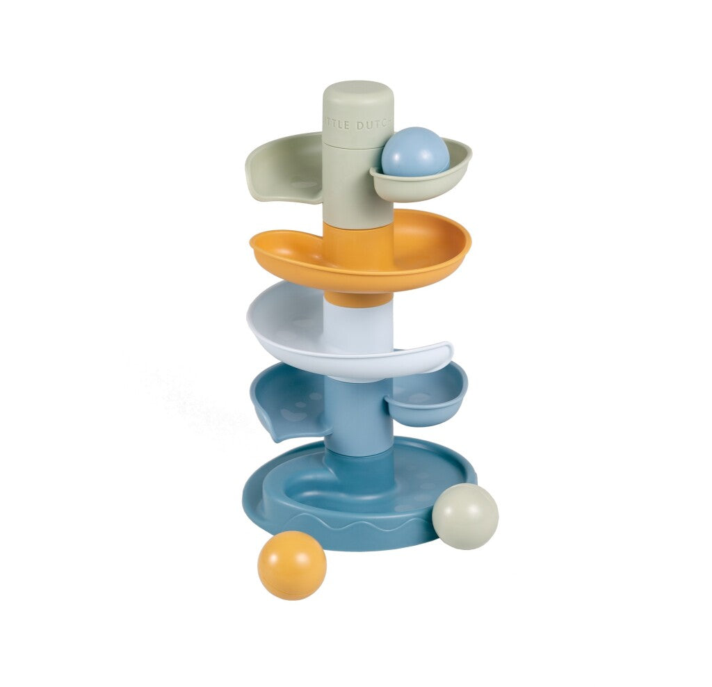 Little Dutch Spiraaltoren Blauw Sorteren & Stapelen Joy&Bloom