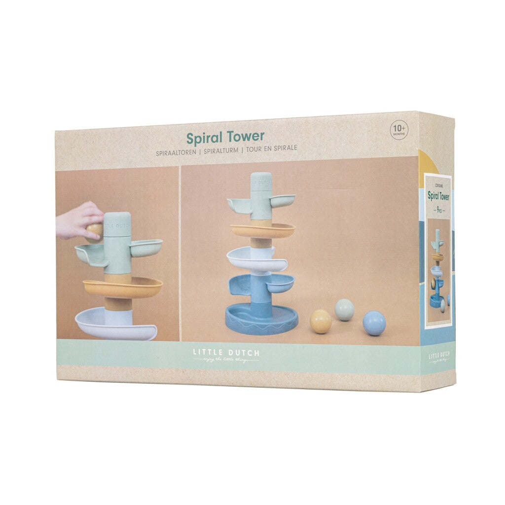 Little Dutch Spiraaltoren Blauw Sorteren & Stapelen Joy&Bloom