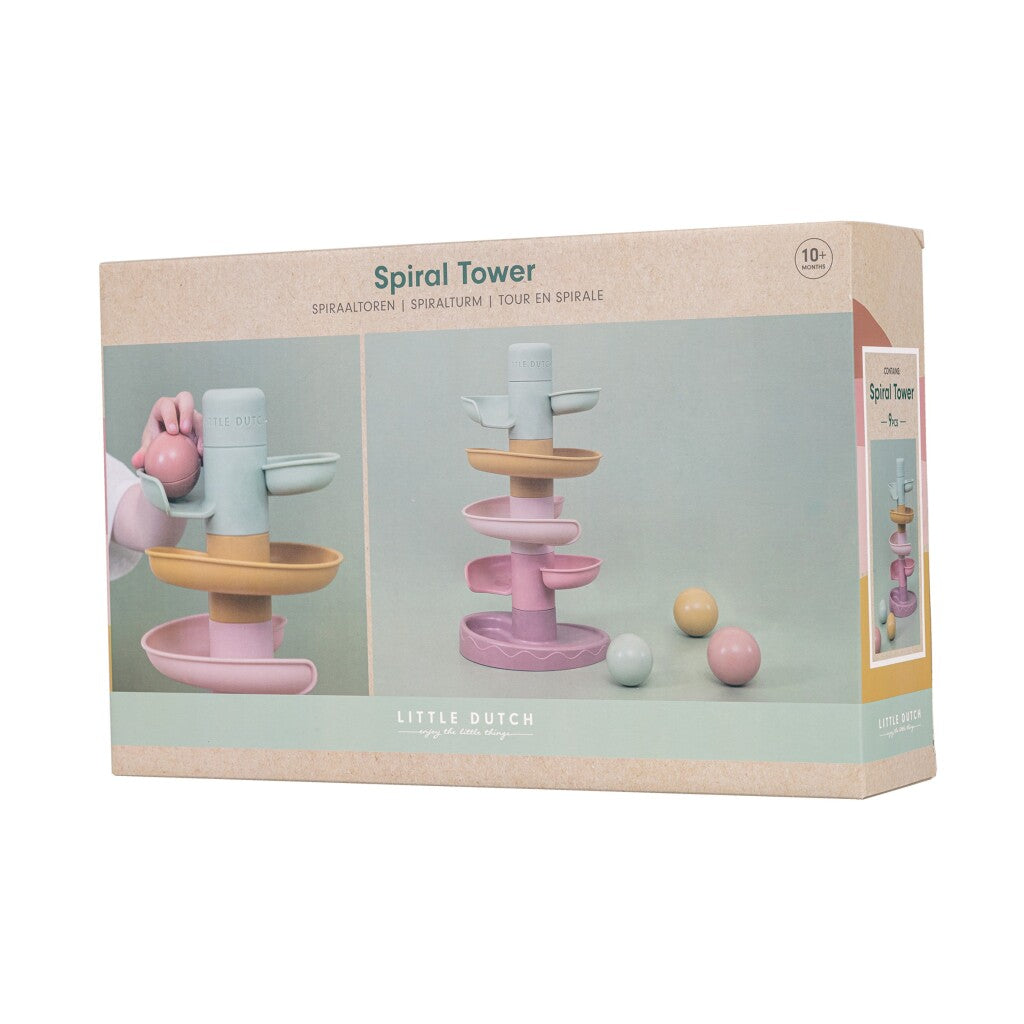 Little Dutch Spiraaltoren Roze Sorteren & Stapelen Joy&Bloom