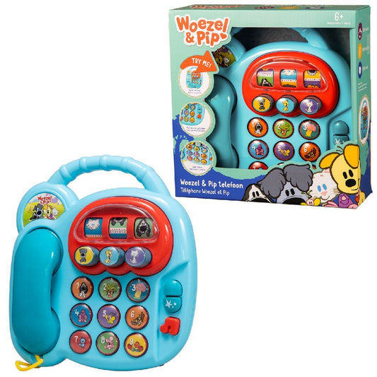 Woezel En Pip Rubo Toys Woezel En Pip Telefoon Met Geluid Default Title Interactief Speelgoed Joy&Bloom