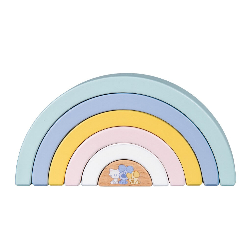 Woezel En Pip Baby Houten Regenboog Sorteren & Stapelen Joy&Bloom