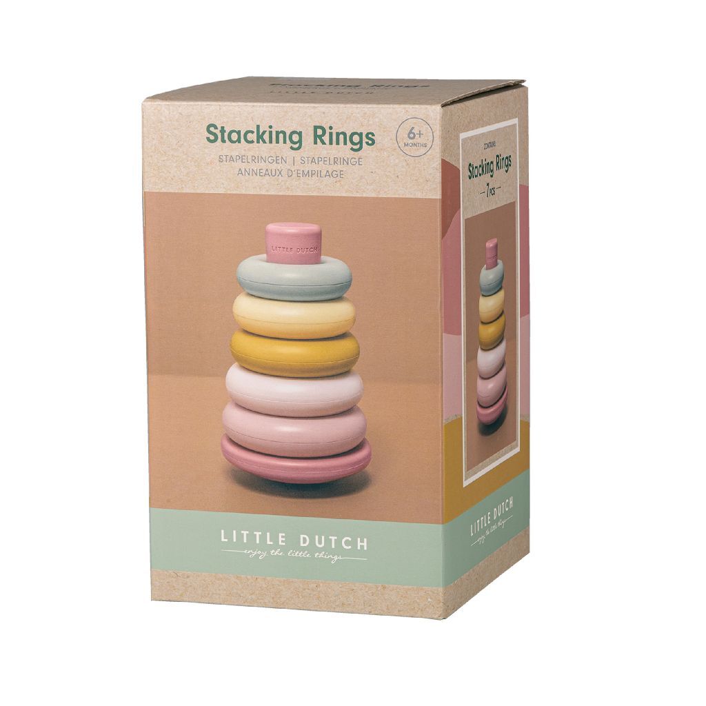Little Dutch Stapelringen Roze Sorteren & Stapelen Joy&Bloom