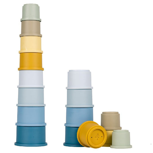 Little Dutch Stapelbekers Blauw Default Title Sorteren & Stapelen Joy&Bloom