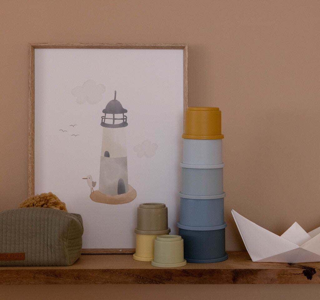 Little Dutch Stapelbekers Blauw Sorteren & Stapelen Joy&Bloom