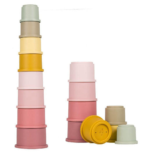 Little Dutch Stapelbekers Roze Default Title Sorteren & Stapelen Joy&Bloom
