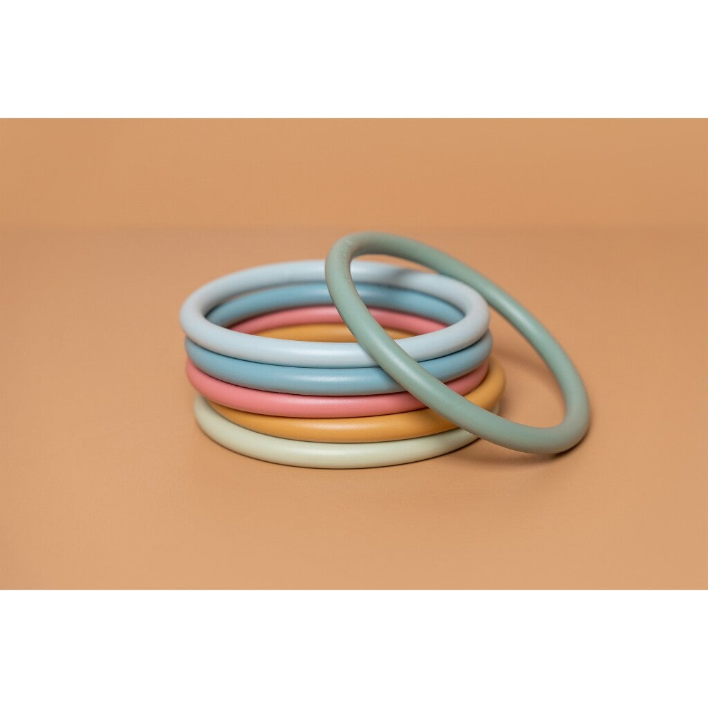 Little Dutch Activity Ringen 6 Stuks Sorteren & Stapelen Joy&Bloom