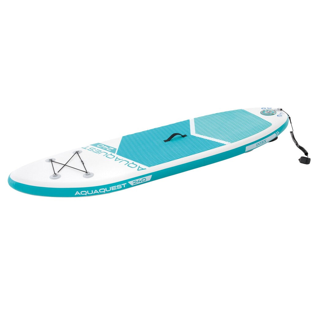 Intex 68241Np Aquaquest 240 Sup Board 244X76X13 Cm Wit/Lichtblauw Rubberboten/Opblaasboten Joy&Bloom