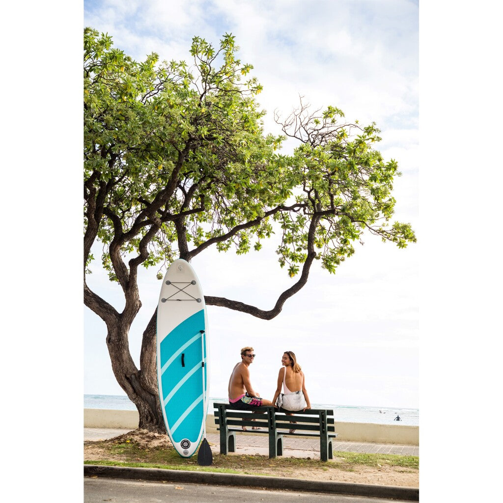 Intex 68241Np Aquaquest 240 Sup Board 244X76X13 Cm Wit/Lichtblauw Rubberboten/Opblaasboten Joy&Bloom