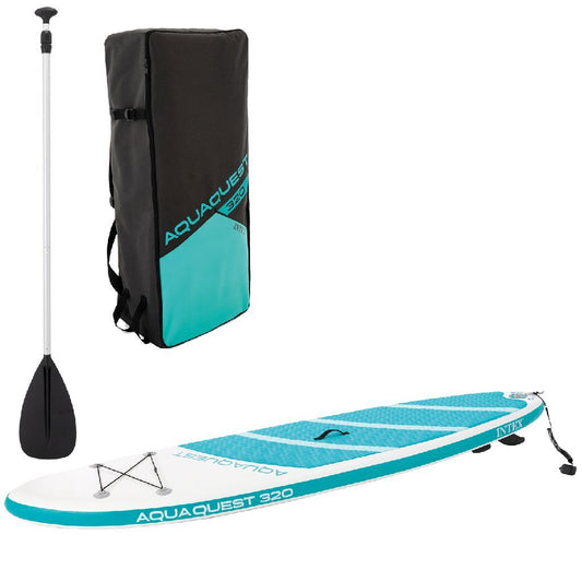 Intex 68242Np Aquaquest 320 Sup Board 320X81X15 Cm Wit/Lichtblauw Default Title Rubberboten/Opblaasboten Joy&Bloom