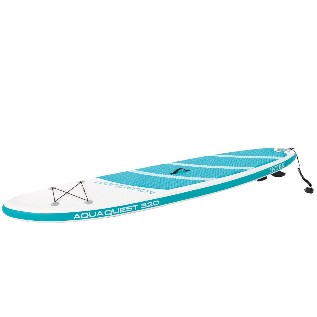 Intex 68242Np Aquaquest 320 Sup Board 320X81X15 Cm Wit/Lichtblauw Rubberboten/Opblaasboten Joy&Bloom