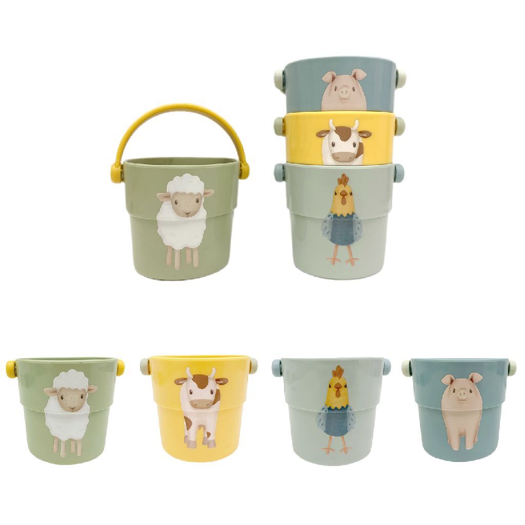 Little Dutch Farm Badbekers 4 Stuks Bad Speelgoed Joy&Bloom