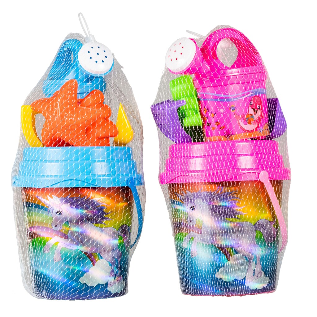 Summertime Strandset Unicorn Laser Print 7Dlg 2Ass Strandsets/Emmersets Joy&Bloom
