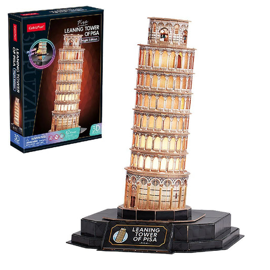 Cubic Fun 3D Puzzel Pisa + Licht 42 Stukjes Default Title 3D Puzzels Joy&Bloom