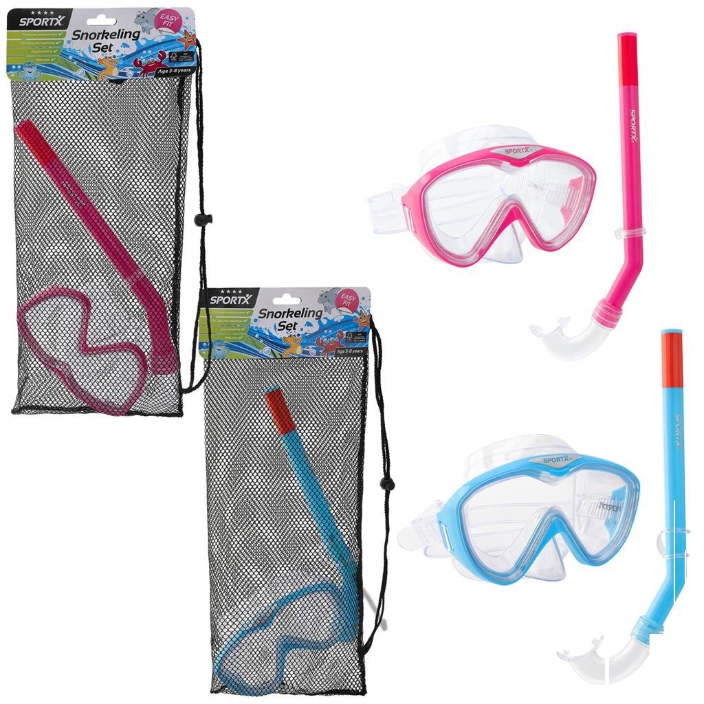 Sportx Kids Snorkelset 4 Sterren Assorti Default Title Duikbril + Zwembril + Snorkel Joy&Bloom