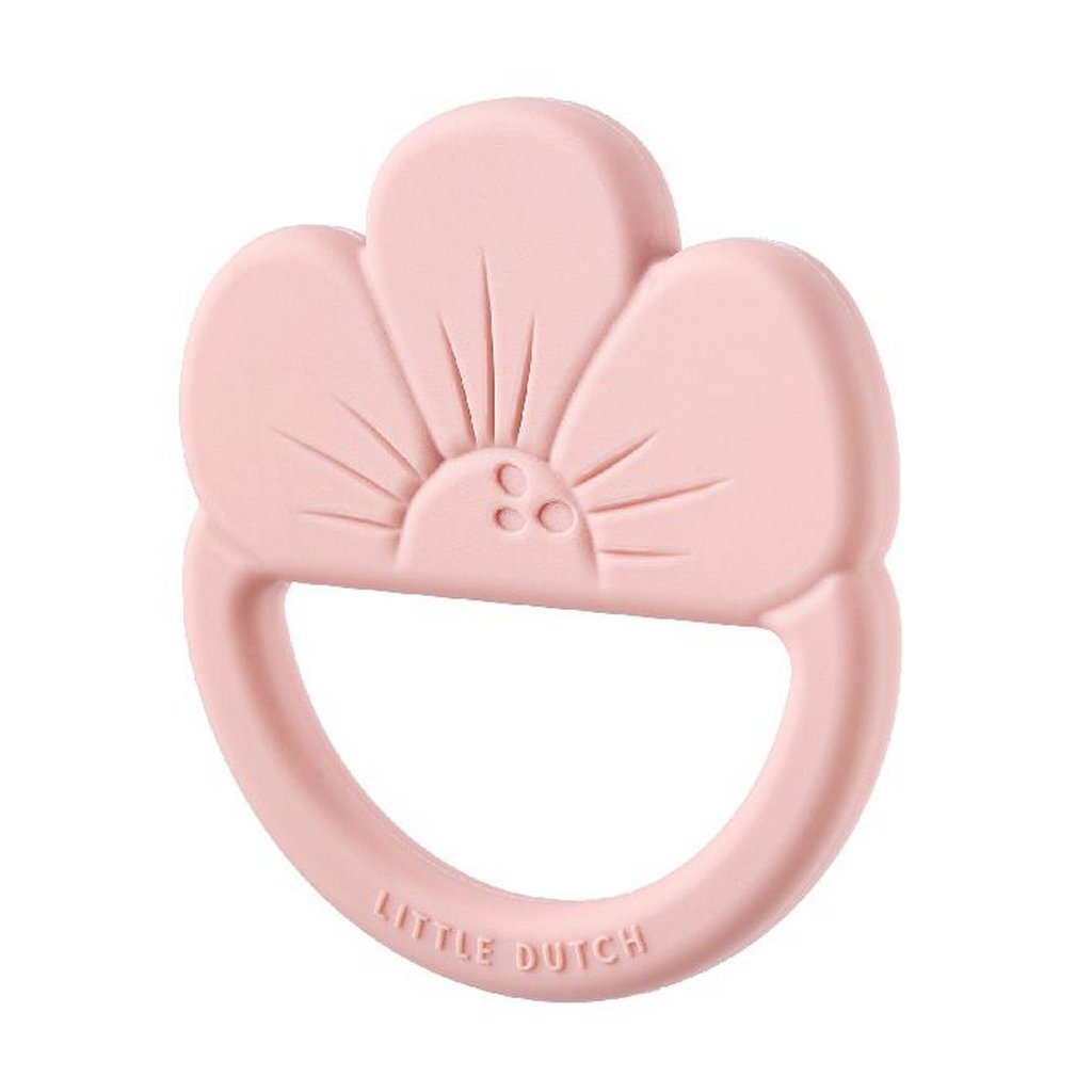 Little Dutch Siliconen Bijtring Bloem Roze Default Title Diversen Joy&Bloom