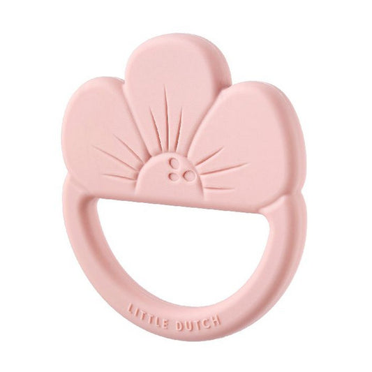 Little Dutch Siliconen Bijtring Bloem Roze Default Title Diversen Joy&Bloom