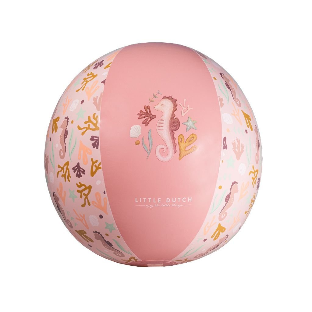 Little Dutch Ocean Dreams Strandbal 35 Cm Roze Default Title Zomerpret/Waterpret Joy&Bloom