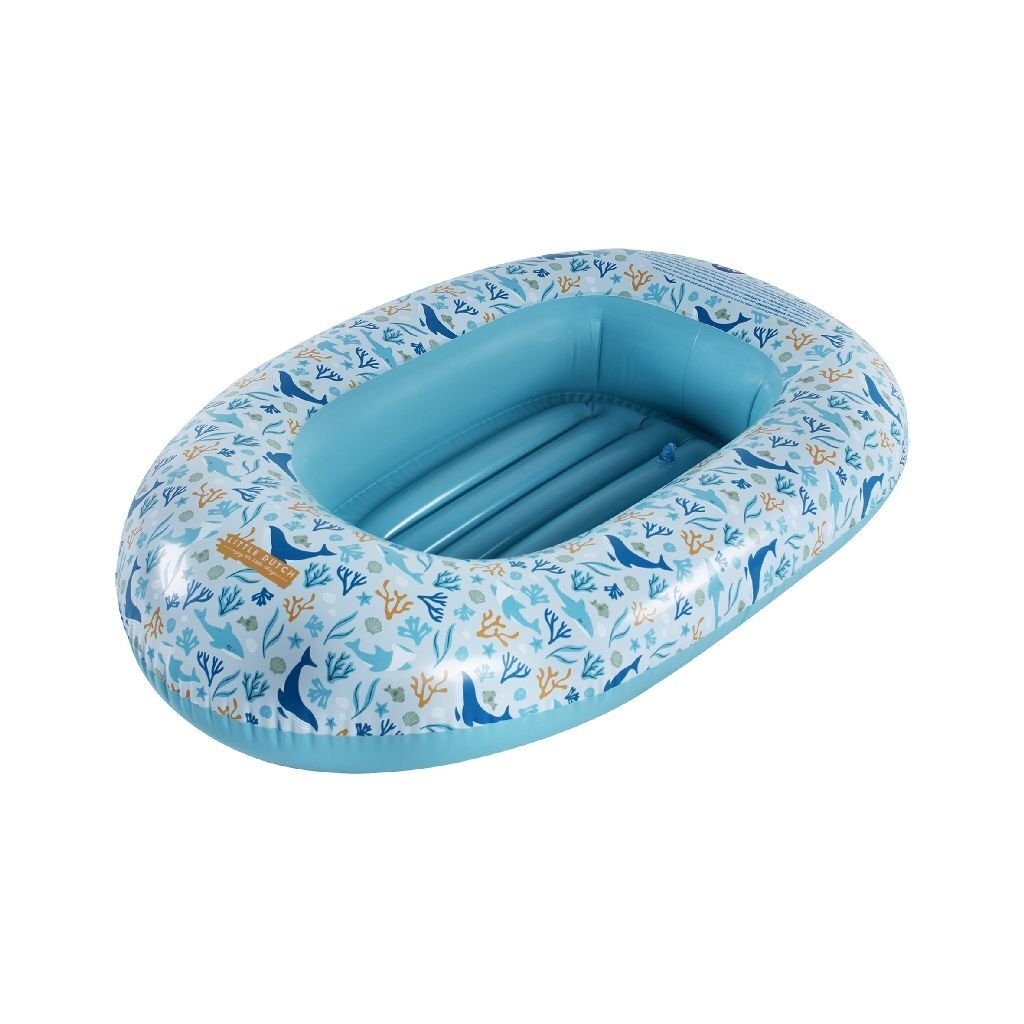 Little Dutch Ocean Dreams Opblaasboot 100X67 Cm Blauw Default Title Relaxen en Spelen Joy&Bloom