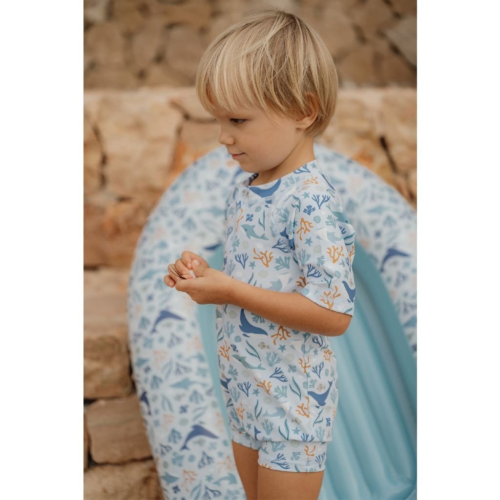 Little Dutch Ocean Dreams Opblaasboot 100X67 Cm Blauw Relaxen en Spelen Joy&Bloom