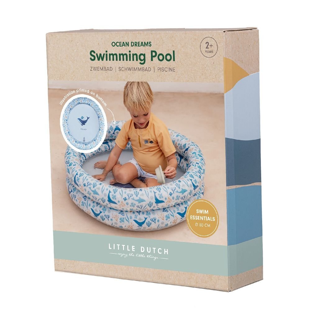 Little Dutch Ocean Dreams Zwembad 80 Cm Blauw Relaxen en Spelen Joy&Bloom