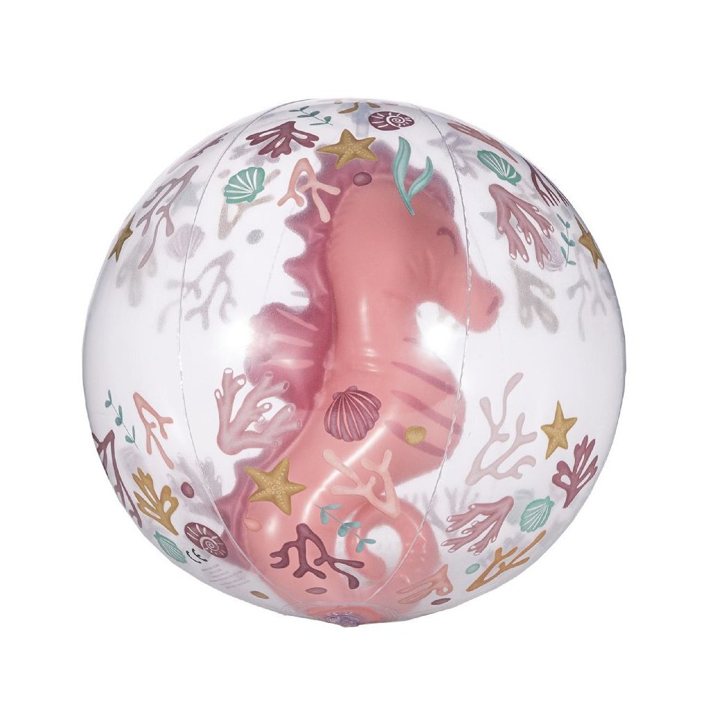 Little Dutch Ocean Dreams 3D Strandbal Zeepaardje 35 Cm Default Title Zomerpret/Waterpret Joy&Bloom