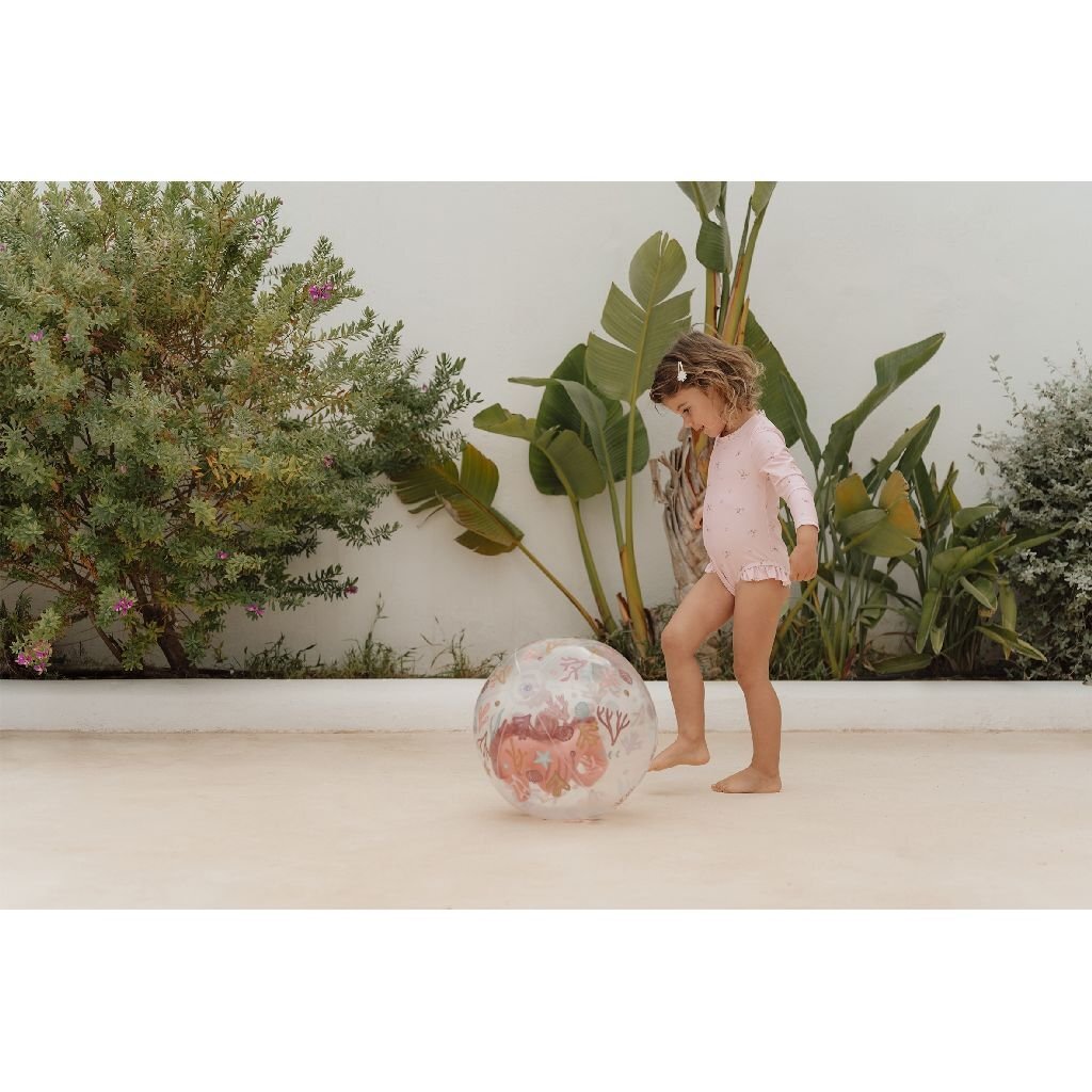 Little Dutch Ocean Dreams 3D Strandbal Zeepaardje 35 Cm Zomerpret/Waterpret Joy&Bloom