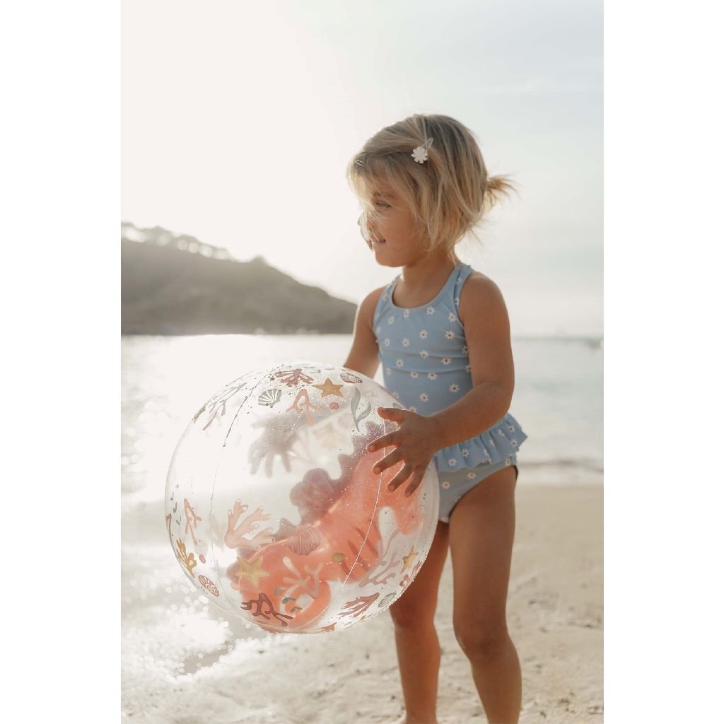 Little Dutch Ocean Dreams 3D Strandbal Zeepaardje 35 Cm Zomerpret/Waterpret Joy&Bloom