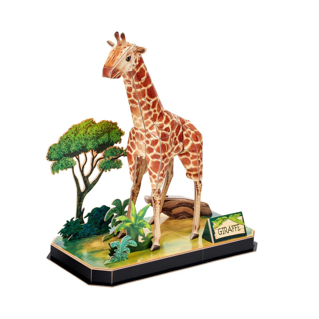 Cubic Fun 3D Puzzel Giraffe 43 Stukjes 3D Puzzels Joy&Bloom