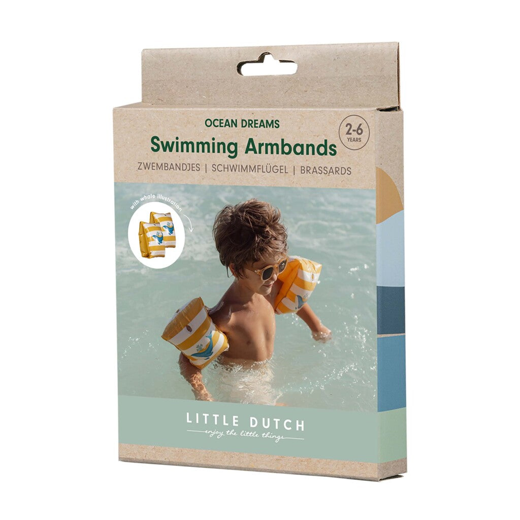 Little Dutch Ocean Dreams Zwemmouwtjes Geel/Wit Zwemmouwtjes Joy&Bloom