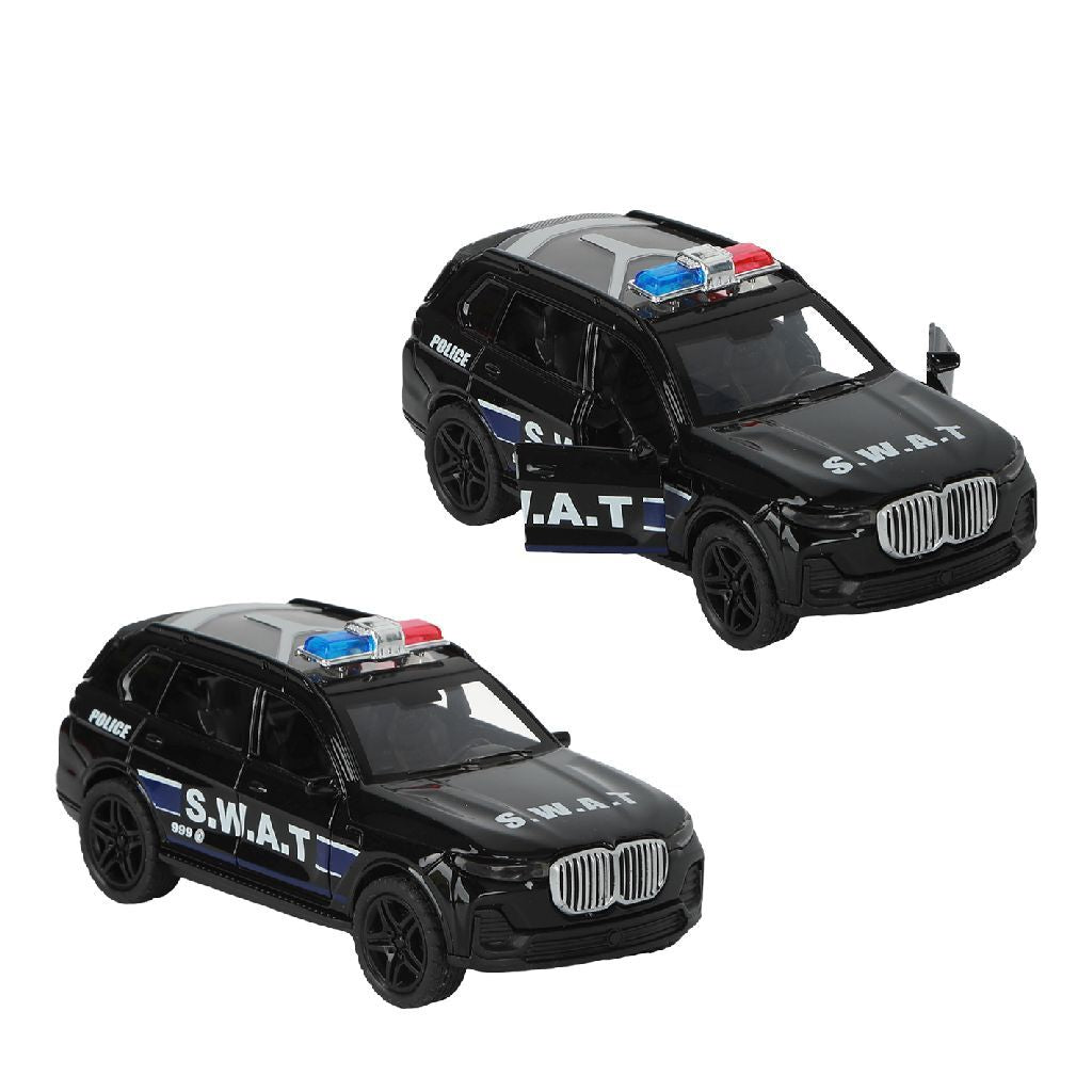 112 Pull-Back S.w.a.t. Auto 1:36 + Licht En Geluid Default Title Politie Speelgoed Joy&Bloom
