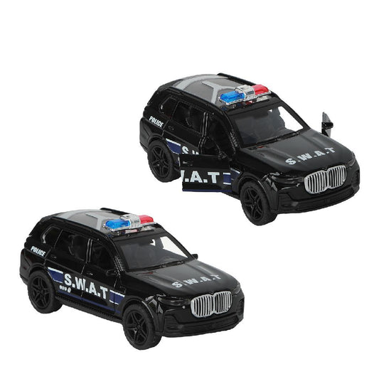 112 Pull-Back S.w.a.t. Auto 1:36 + Licht En Geluid Default Title Politie Speelgoed Joy&Bloom