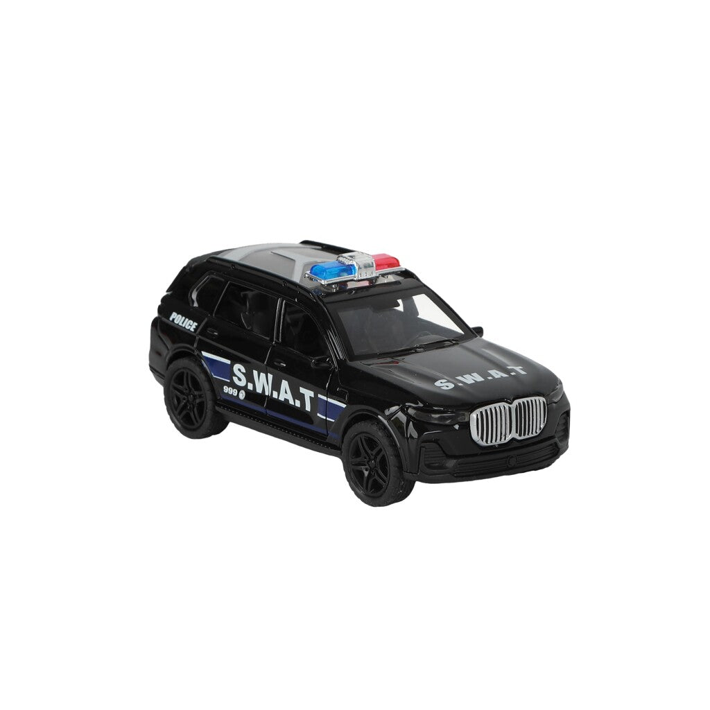 112 Pull-Back S.w.a.t. Auto 1:36 + Licht En Geluid Politie Speelgoed Joy&Bloom