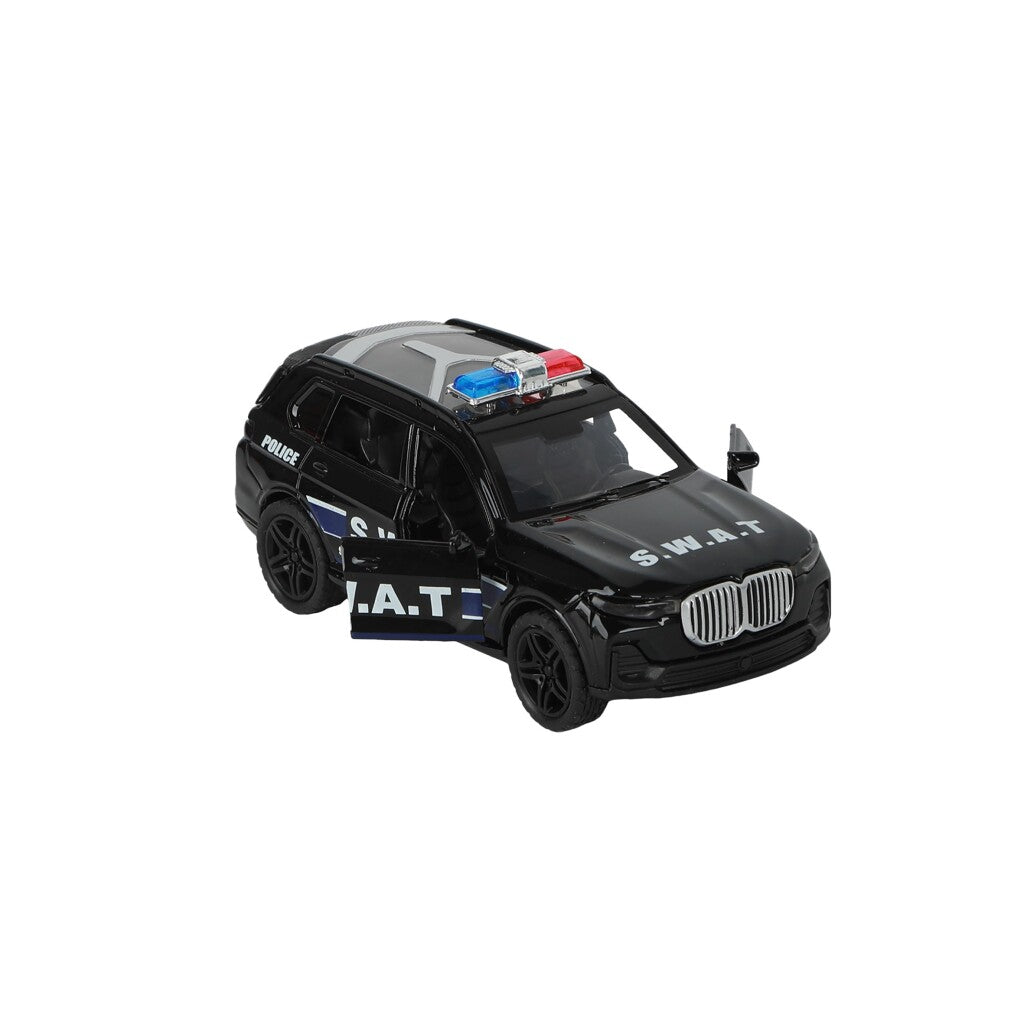 112 Pull-Back S.w.a.t. Auto 1:36 + Licht En Geluid Politie Speelgoed Joy&Bloom
