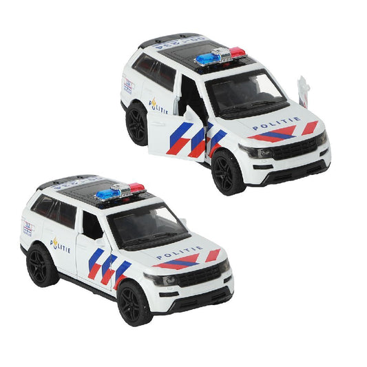 112 Pull-Back Politie Suv 1:36 + Licht En Geluid Default Title Politie Speelgoed Joy&Bloom