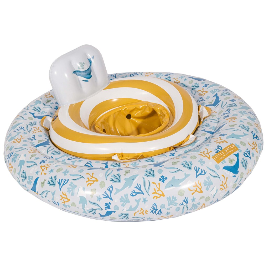 Little Dutch Ocean Dreams Babyfloat 67 Cm Blauw Default Title Relaxen en Spelen Joy&Bloom