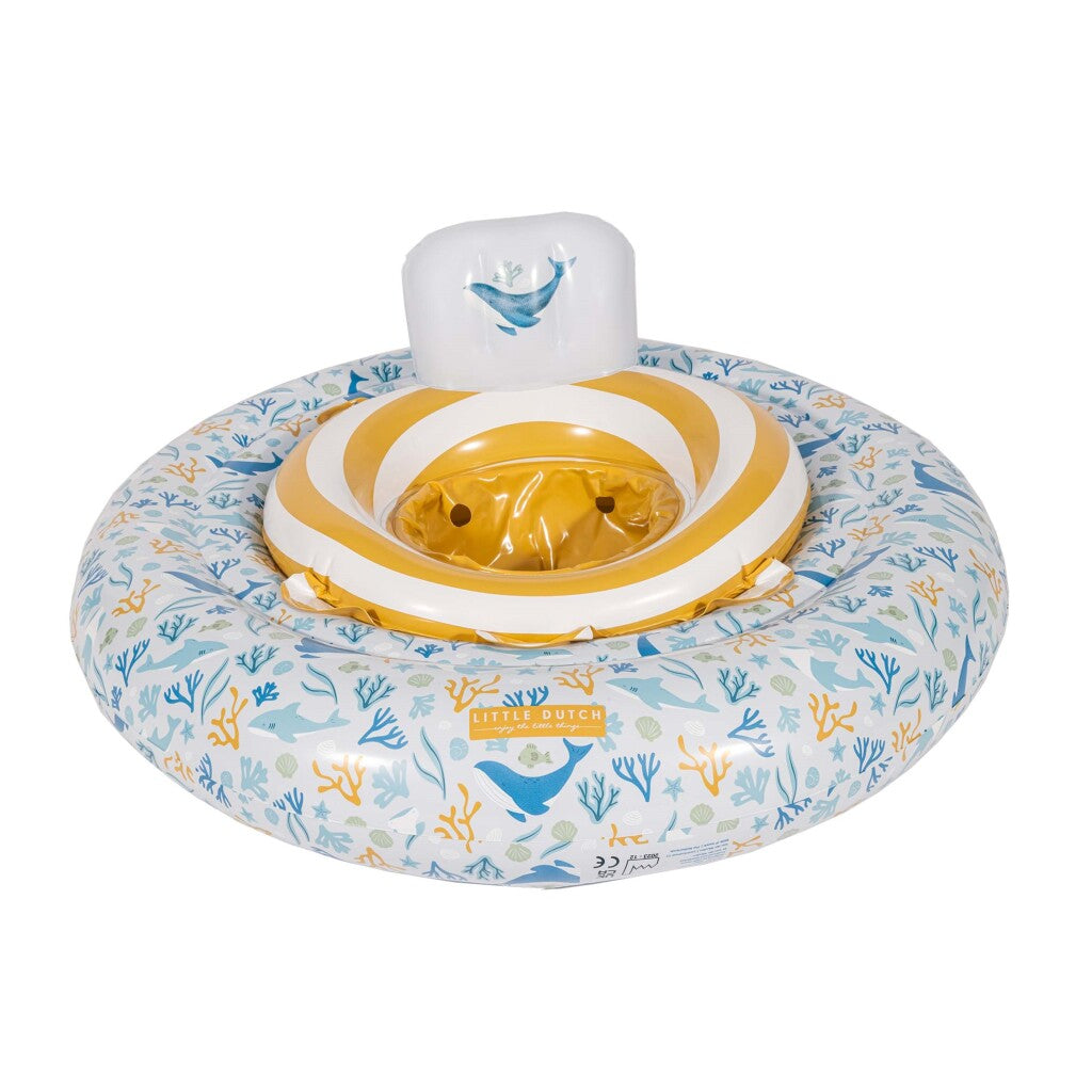 Little Dutch Ocean Dreams Babyfloat 67 Cm Blauw Relaxen en Spelen Joy&Bloom