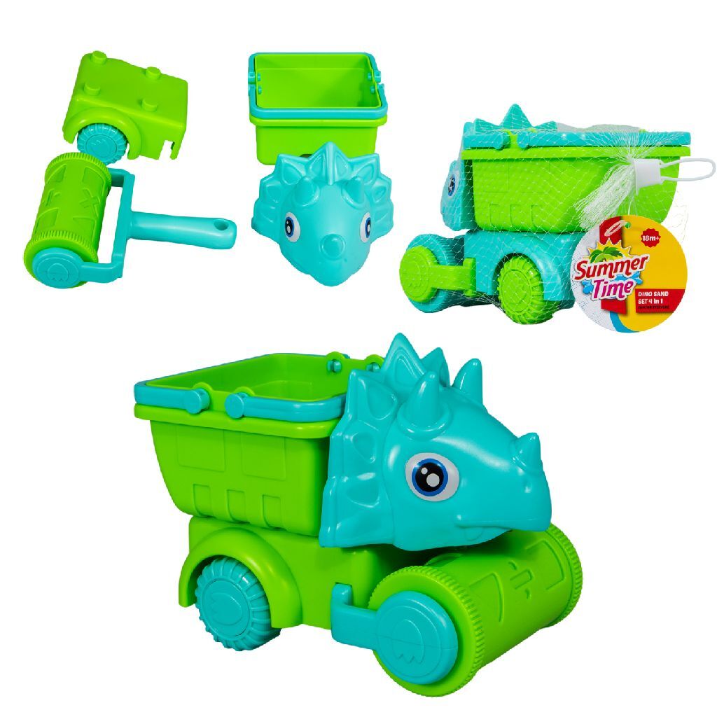 Summertime Dino Zand Set 4In1 Verschillende Kleuren Default Title Strandsets/Emmersets Joy&Bloom
