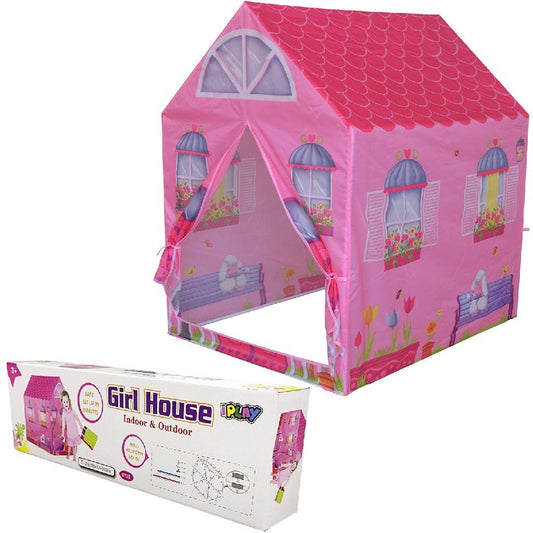 Overige Merken Speeltent Huis 72X95X102 Cm Roze Default Title Speeltenten Joy&Bloom
