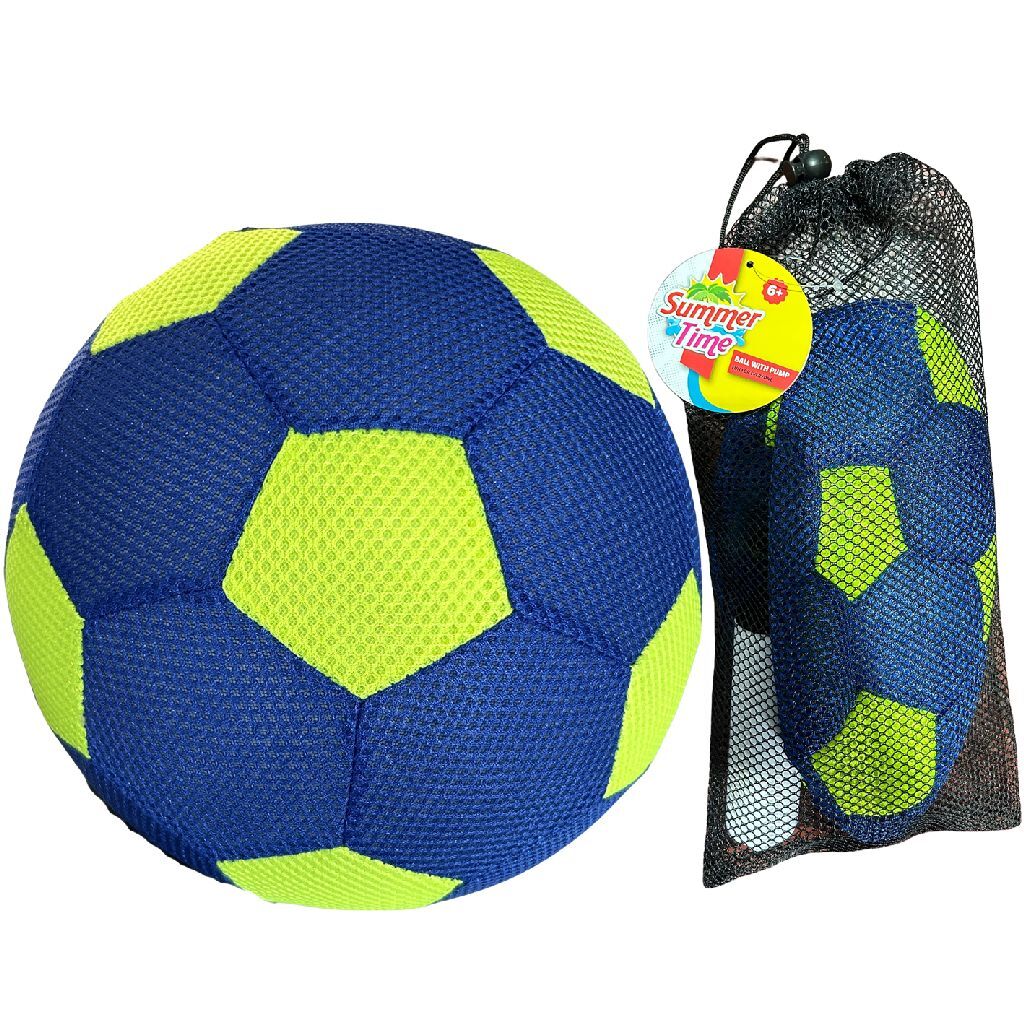 Summertime Opblaasbare Bal Met Pomp Blauw/Groen Default Title Ballen Joy&Bloom