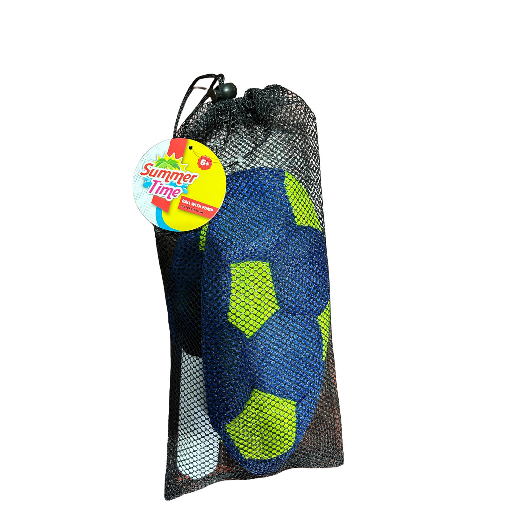 Summertime Opblaasbare Bal Met Pomp Blauw/Groen Ballen Joy&Bloom