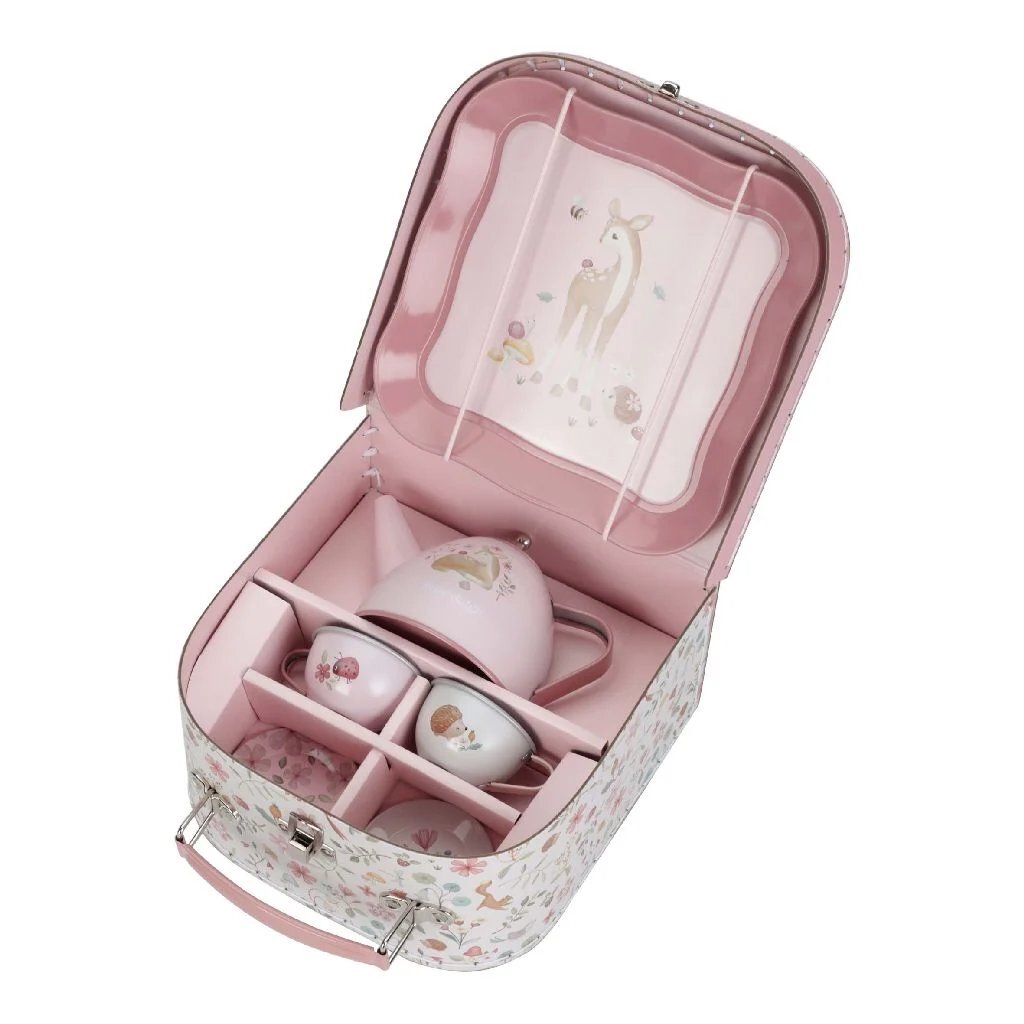 Little Dutch Fairy Garden Tinnen Theeservies In Koffer Huishouden & Keuken Joy&Bloom